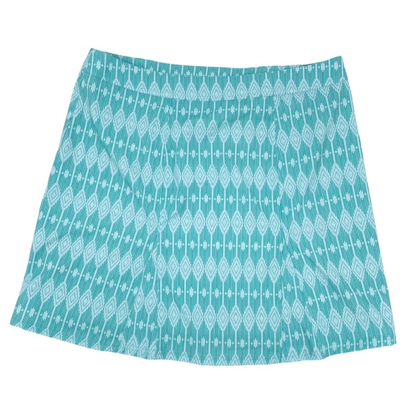 NEW RipSkirt Hawaii Style 201 West End Seaglass Turquoise Print Skirt Size Large - Picture 3 of 7